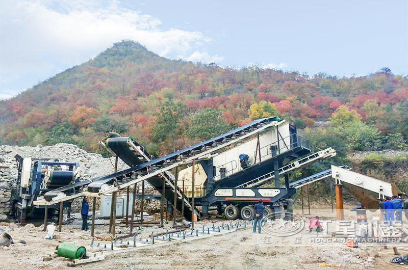 河北石家庄200吨建筑垃圾粉碎机生产现场